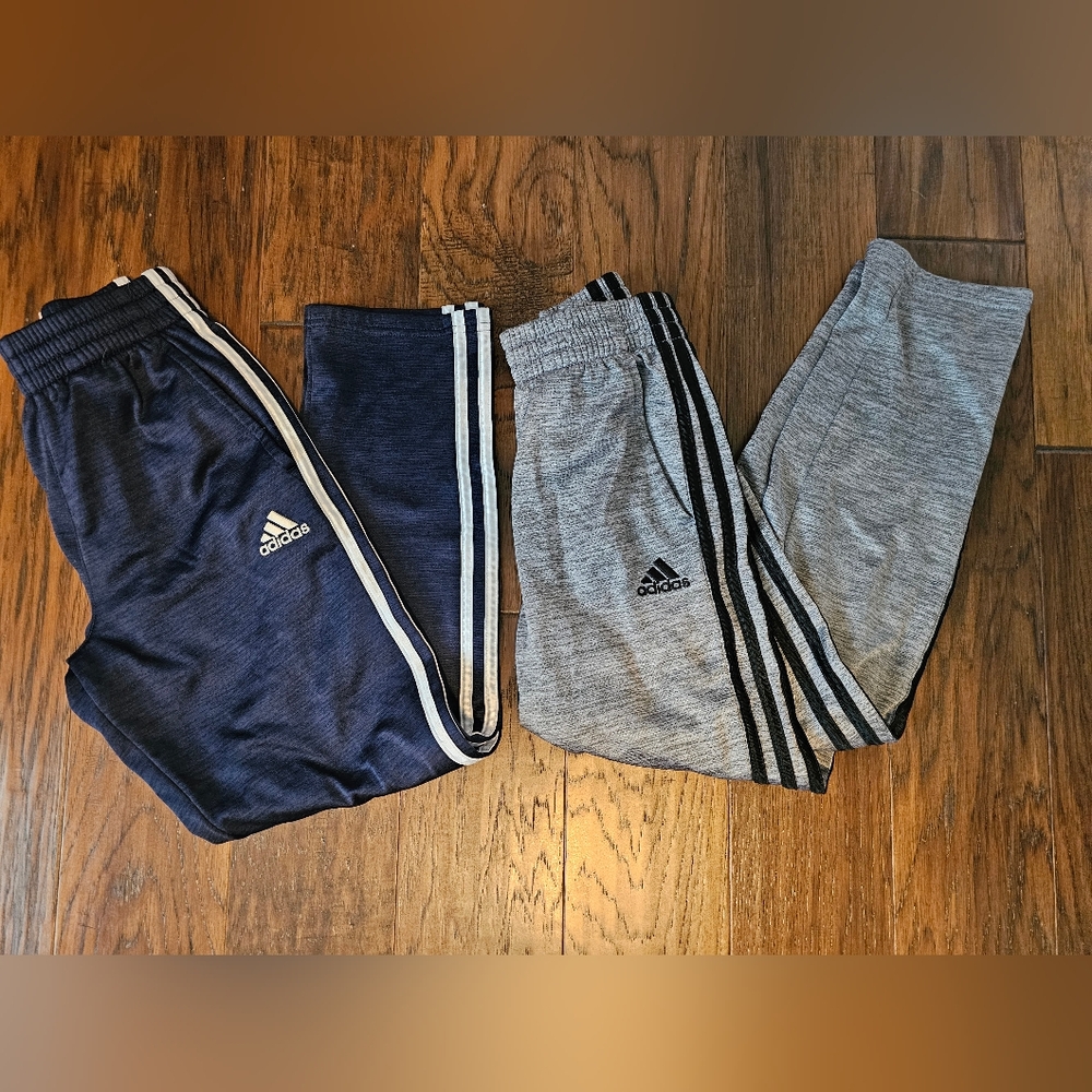 2 pairs of Adidas Boys Lounge Pants Size Med 10/12